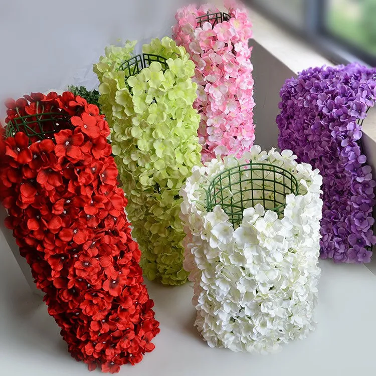 Flower Walls Artificial Silk Hydrangea Flower Wall For Wedding Backdrop Lawn Pillar Road Lead Decoration Buy Artificial Silk Hydrangea Flower Wall For Wedding Artificial Flowers Wall Flowers Wall Wedding Decor Artificial Product On