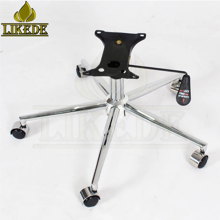 Metal Five-Legged Office Computer Chair Base Chrome Iron Steel Stylish Metal Furniture Legs