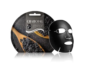 MOND'SUB Bamboo Charcoal Facial Mask Purifying Brightening Beauty Face Mask Sheet for Oily Skin