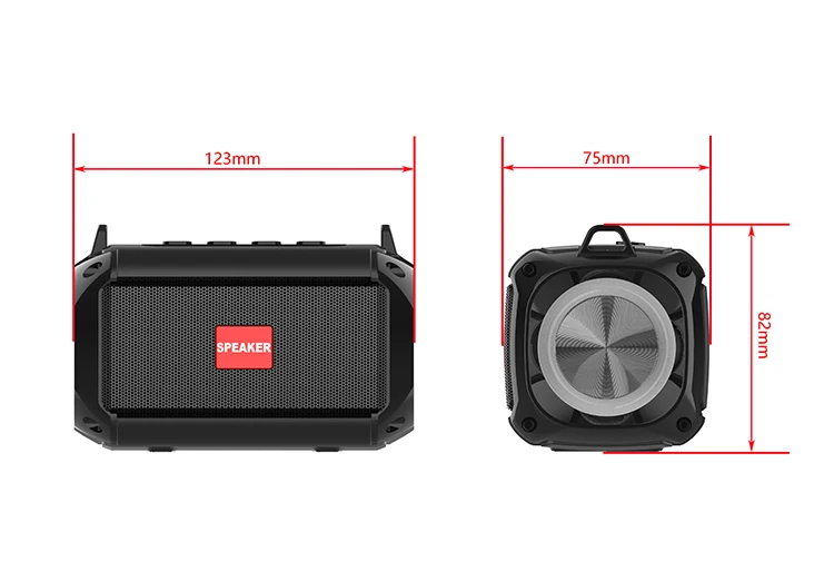 1pcs wholesale factory OEM cheaper  Outdoor Portable Colorful RGB Wireless Stereo LED Light Bluetooth Speakers