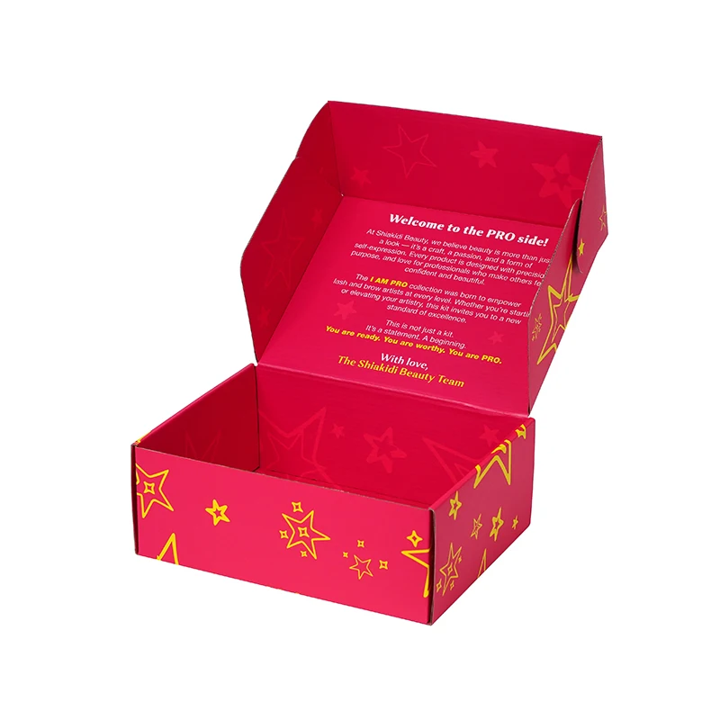 Handmade Mailer Box Custom Logo Print Shipping Airplane Kraft Corrugated Foldable Packaging Gift Carton Box for Clothing Shoes