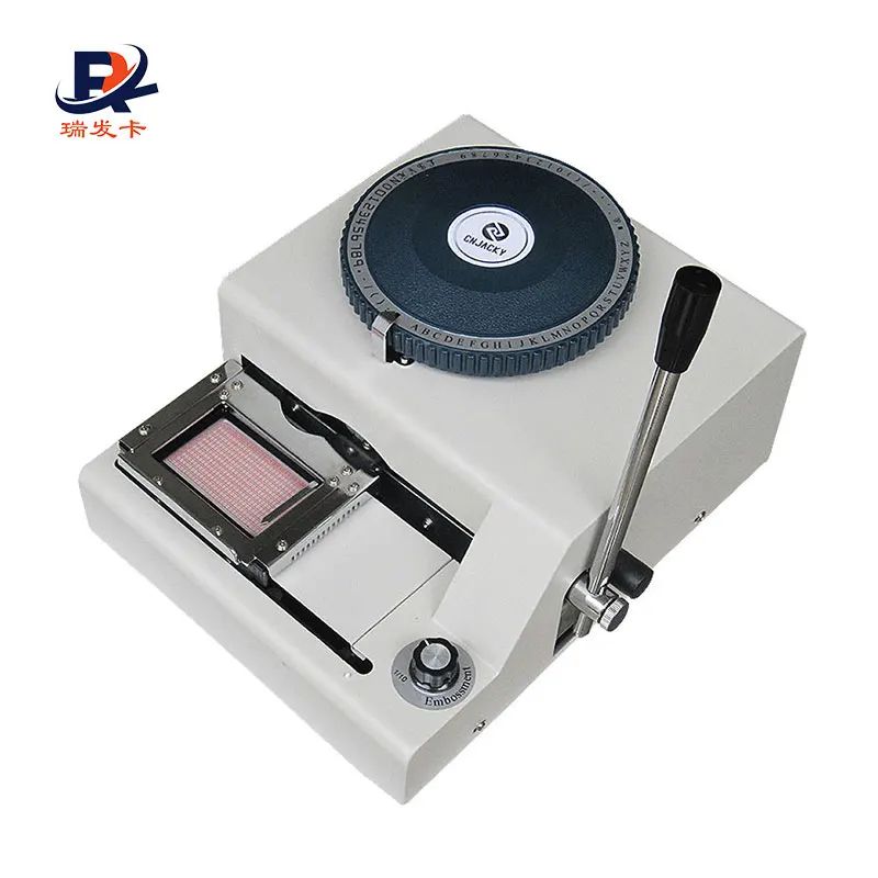 Character PVC Card Embosser Stamping Machine ID VIP Magnetic Embossing Machine