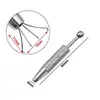 Clip court pour bijoux en acier inoxydable argenté