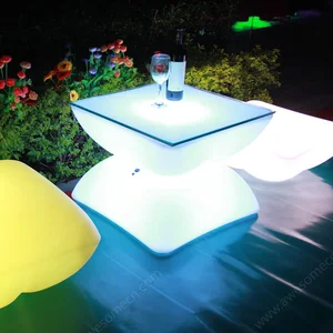 High-End Modern LED RGB Nightclub Light Versatile Coffee Table for Bar Party Events Home Kitchen Outdoor Mall