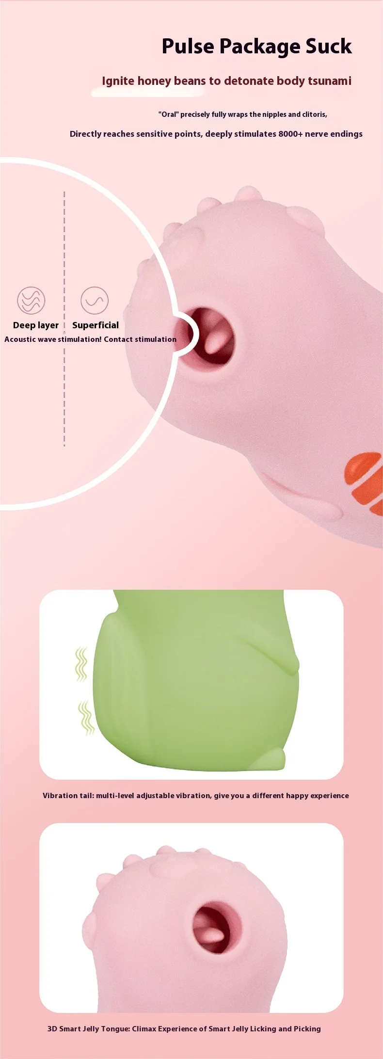Compact nipple suction vibrator design dimensions