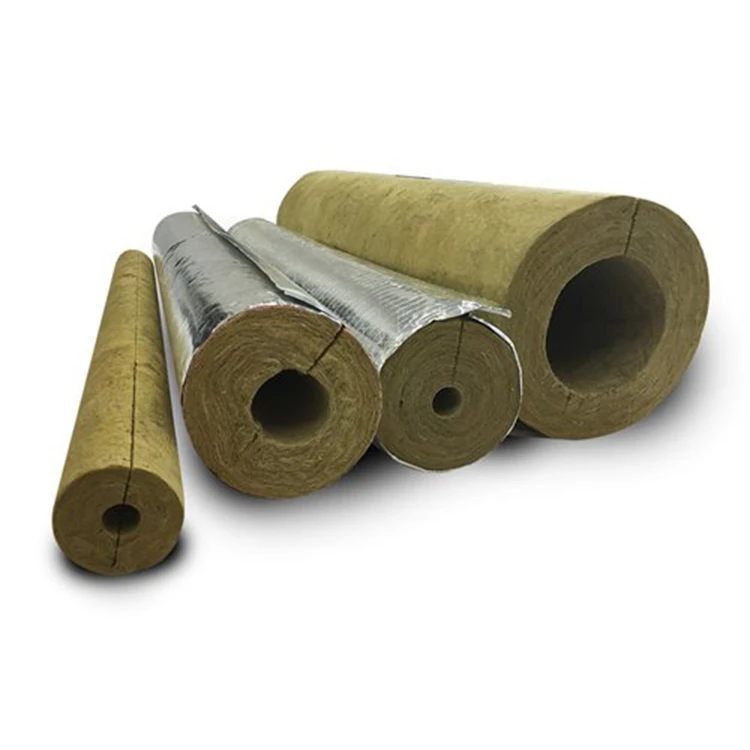 Thermal Insulation For Water Pipes, High Temperature Rubber Pipe Insulation Rockwool Pipe Lagging