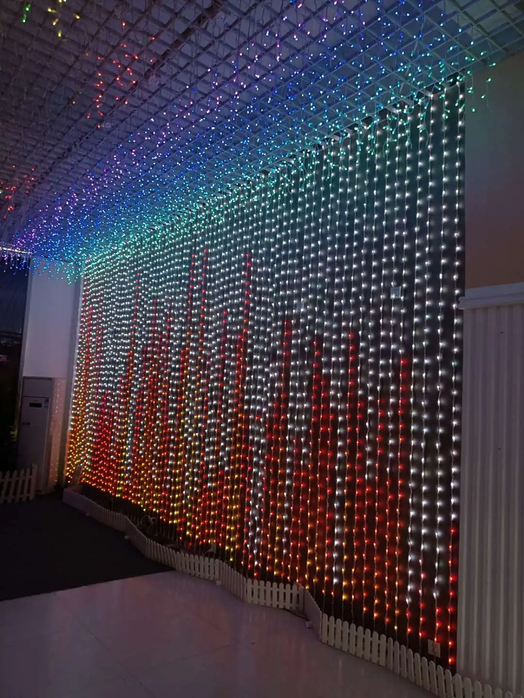 DIY DMX 512 Animated RGB Programable Curtain Light Led Smart Christmas Lights