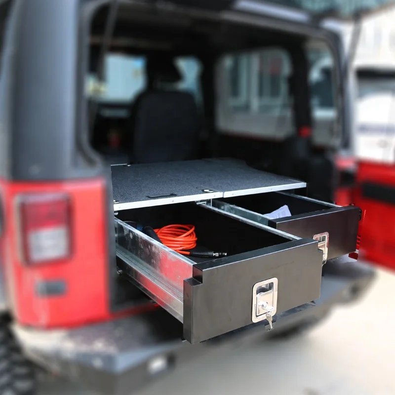 HFTM Factory Car Accessories 2022 Storage Rear Drawer for Land Cruiser toyota Hilux nissan Patrol Y61 Suv Storage Box System