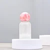 frosted bottle+pink marble cover