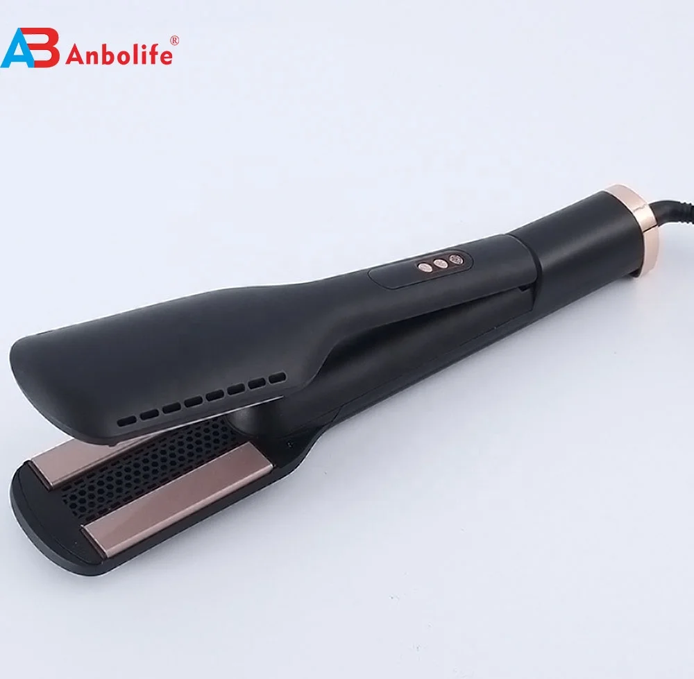 Ceramic Infrared Ionic Flat Iron with 5s Fast Heat-Up 800W Power and 360° Swivel Power Cord
