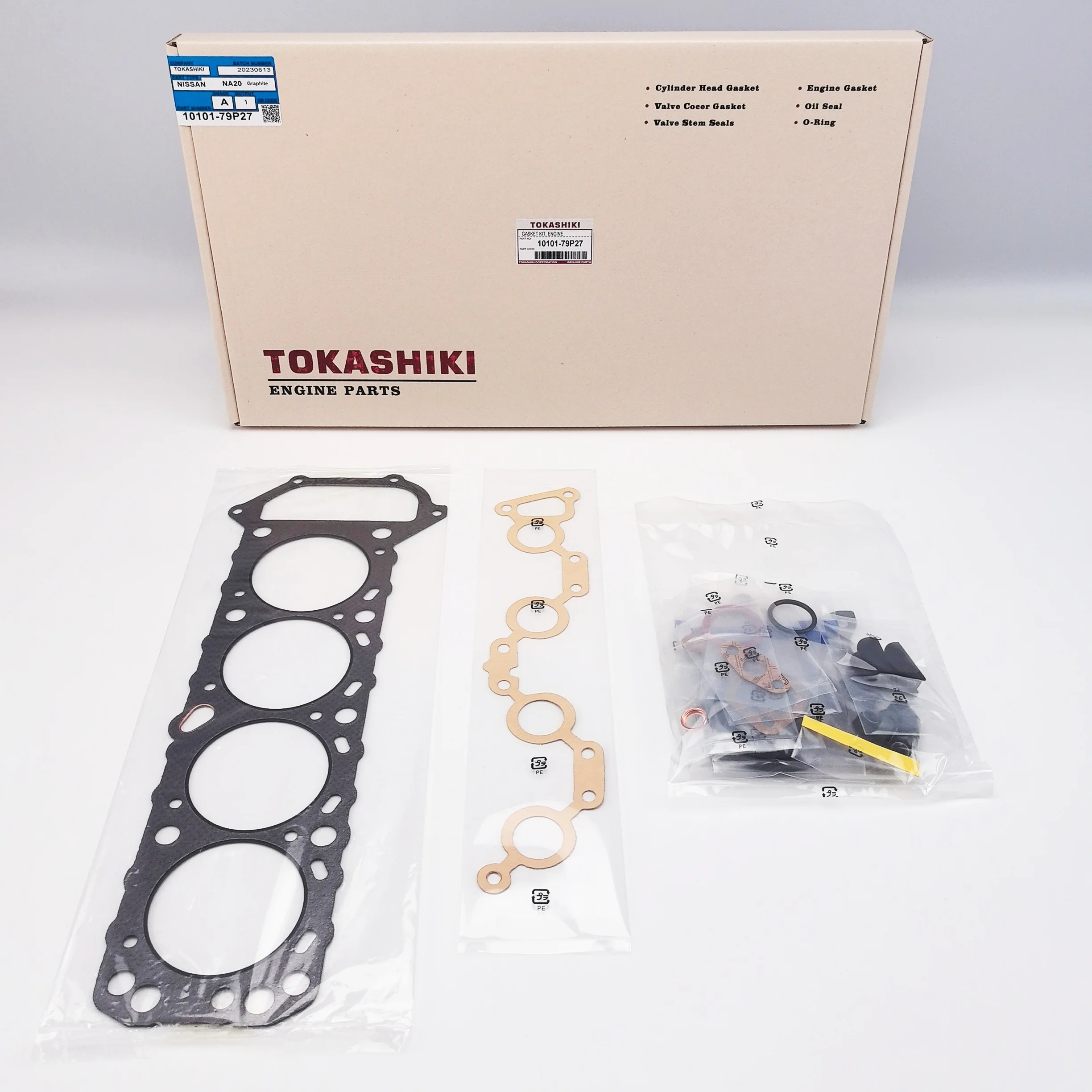 ニッキーNo.1203、1204、1213、1214、1222、1211 10101-79P27 Engine Overhaul Cylinder Head Gasket Kit for