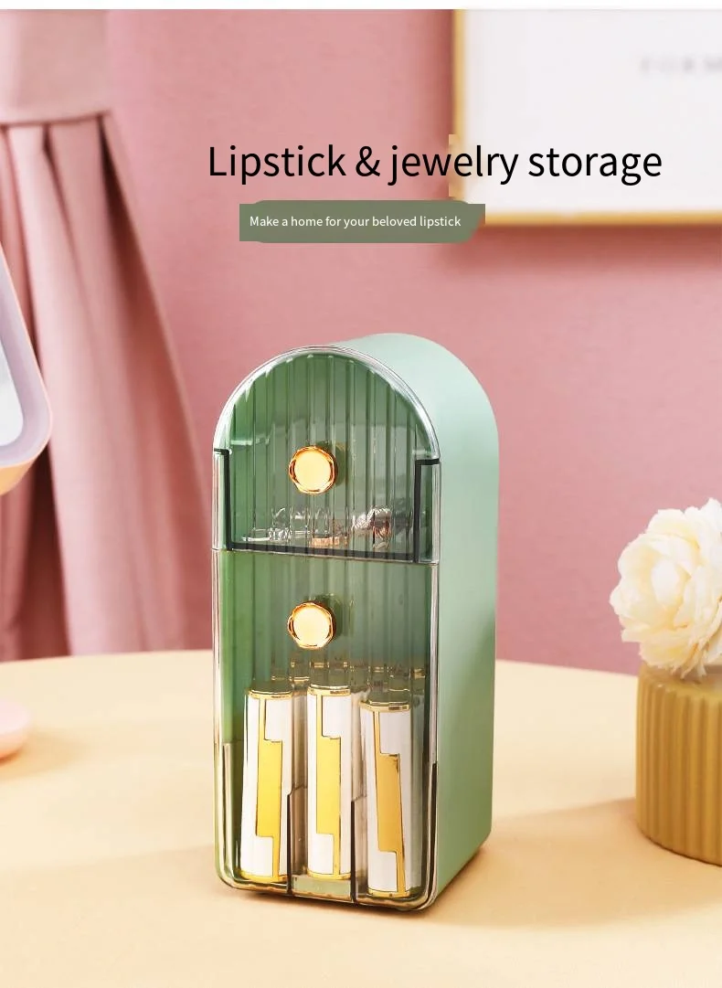 Dustproof makeup brush Eyebrow pencil storage box ins beauty brush tube desktop lipstick organizer box factory