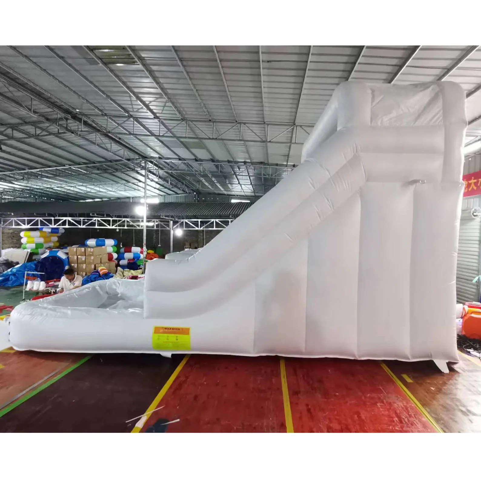 Outdoor 20 ft Blow up Big PVC White Red Kids Waterslide Inflatable  Commercial Jumping Bouncy Castle Adult Bounce House With Pool