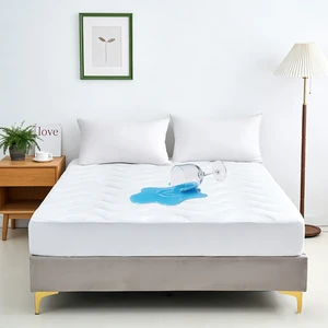 Factory Hot Selling Quilted Waterproof Mattress Cover Bed Sheet Set Protector Pillowcases Fitted Sheet Home Bed Protection Pad