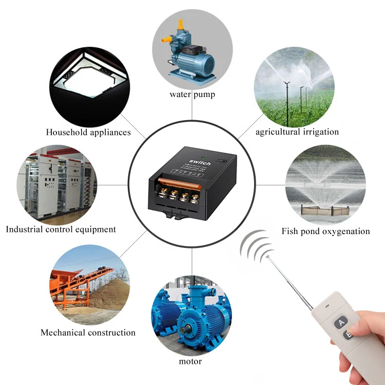 Dc Remote Switch Long Range Rf Transmitter and Receiver Remote Control Switch 12v Led Remote Control Wireless Switch