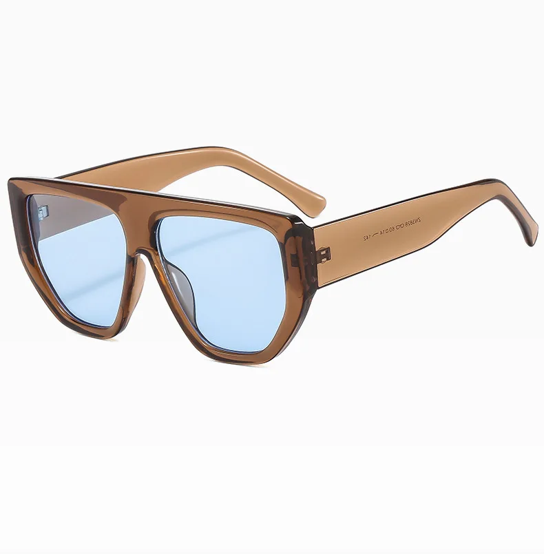 Gafas de Sol para hombre, Marco grande cuadrado, novedad de 2024, gafas de sol Retro de moda para hombres y mujeres, gafas con logotipo personalizado