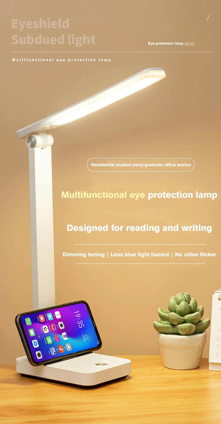 Hot Selling Foldable Lamp Study Desk Lamp 3 Color Temperature Rechargeable Reading Lamp Buy