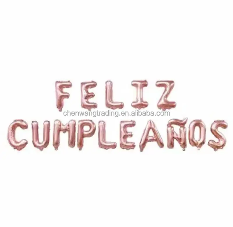 16インチお誕生日おめでとうfelizcumpleanosパーティーデコレーションスペイン語アルファベットフォイルレターバルーン Buy Cumpleanos箔風船 ハッピーバースデーバルーン Cumpleanosパーティーの装飾 Product On Alibaba Com