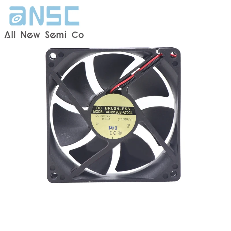 Original Axial flow fan AD0912UB-A70GL 12V 71CFM 92*92*25mm 3800rpm 0.3A Ventilation and refrigeration Case radiator Fan