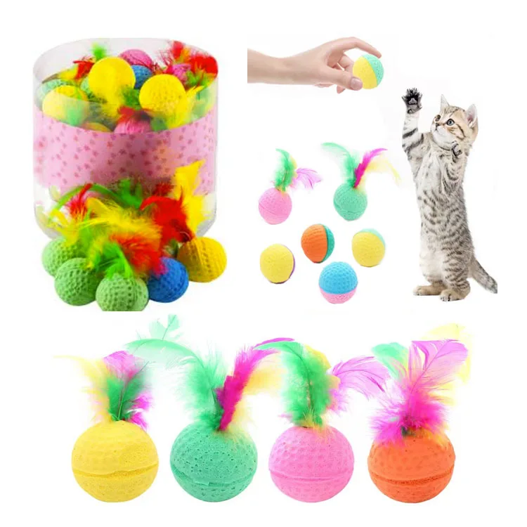 Factory Direct Supply Foam Latex Cat Toys Customized Colors Interactive ...