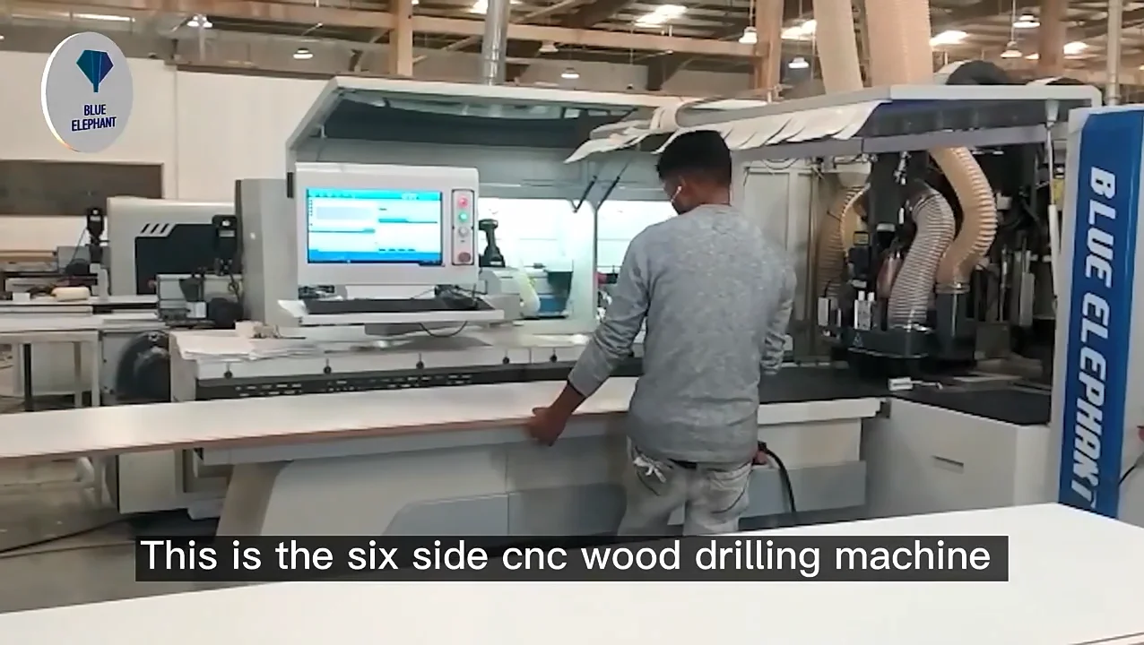 New Design Cnc Six-sided Drilling Machine With Multiple Drilling Heads ...