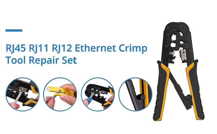 Ez Cat5e/6/7 Ethernet Cut Wire Cable Stripper Multiple Use Plier ...