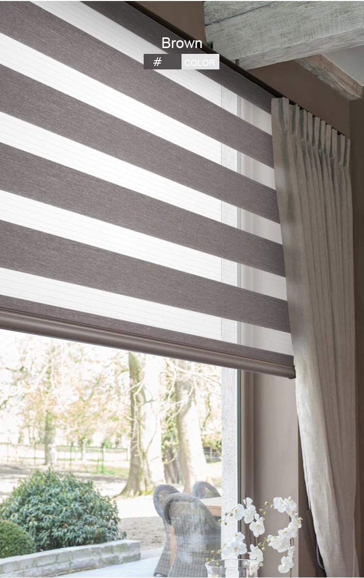 Electric Window smart home Shades voice app remote control automatic roller blind motorized shutter blackout  zebra blinds