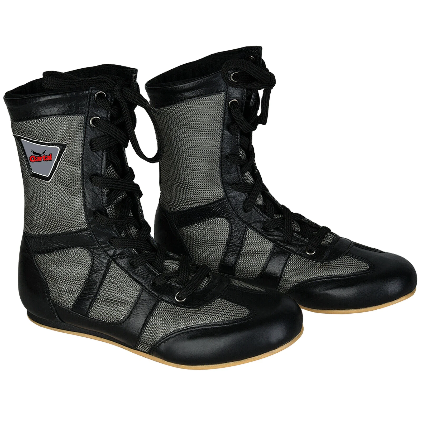 Индивидуальная длинная обувь для бокса из высококачественной искусственной кожи