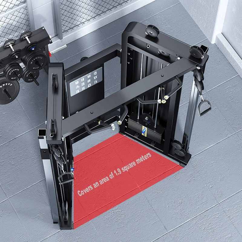 GANAS Fitness Equipment Multi Functional Multi Station Trainer Cable Crossover Smith Machine Machine for Gym