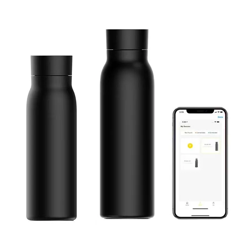 LEDEAST M1 Tuya Smart Water Bottle Drink Reminder Temperature Waterproof Double Wall Stainless Steel Bottle with App