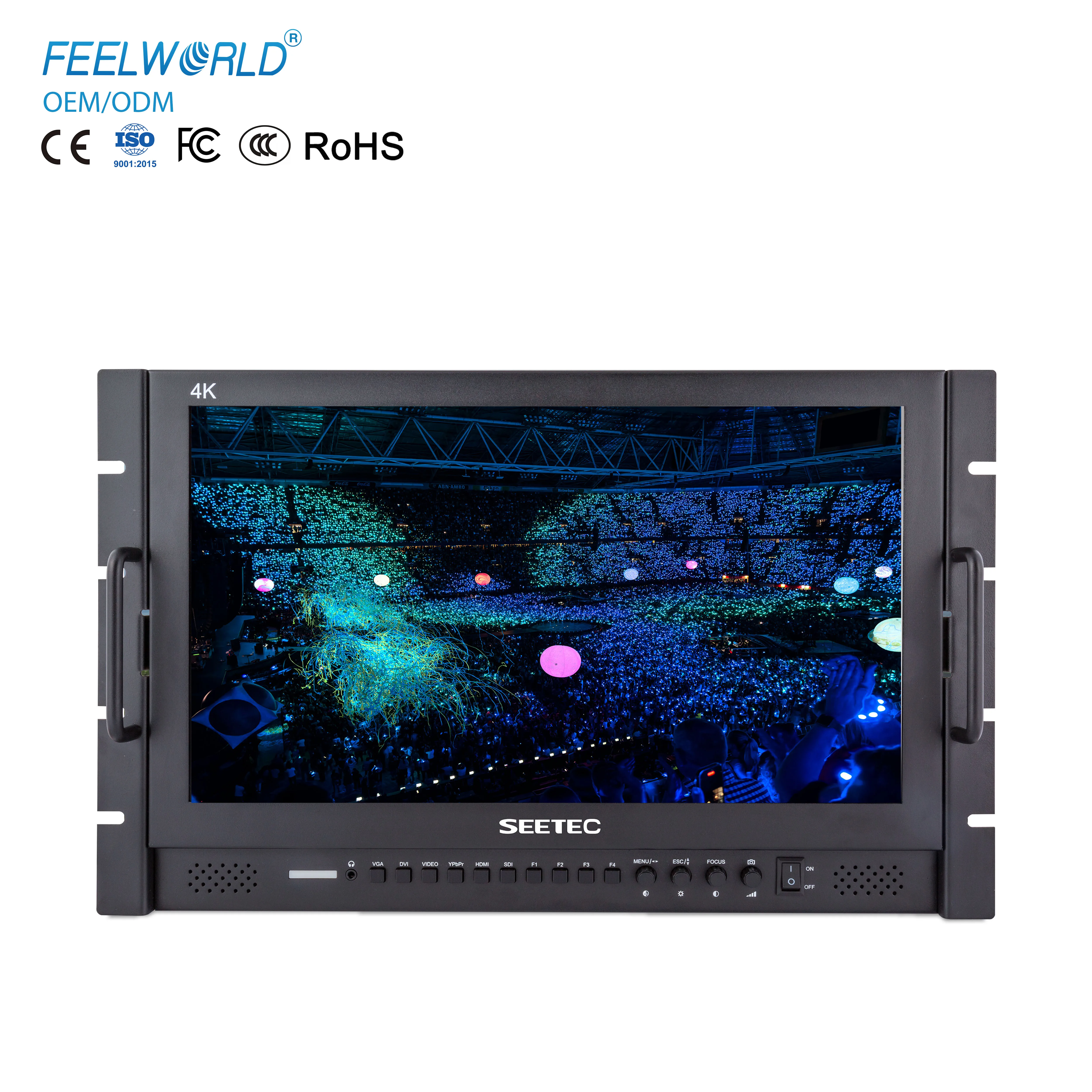 SEETEC P173-9HSD-RM ラックマウントモニター 17.3インチ放送用LCD、3G 