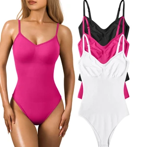 Wholesale Fitness Sport Clothing Woman v Neck Sleeveless Bodysuit Ladies Casual Jumpsuits for Women Sexy