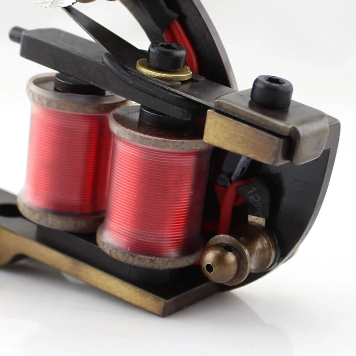 自作高性能タトゥーマシン コイル 純銅プロフェッショナルコイルタトゥーマシン延長針手作り銅線コイル