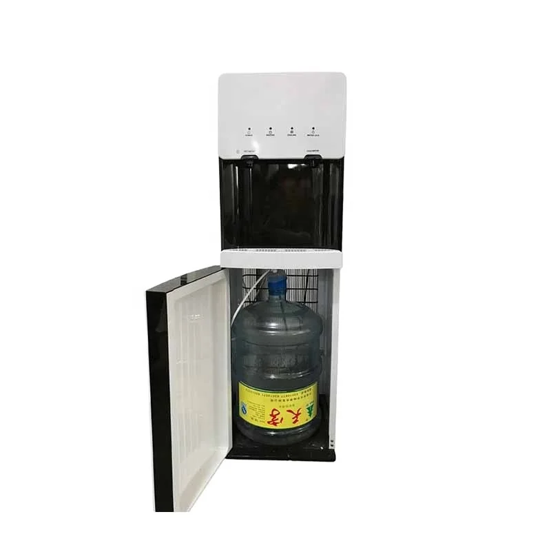 Hot Cold Compressor Cooling Free Standing Water Dispenser With Refrigerator