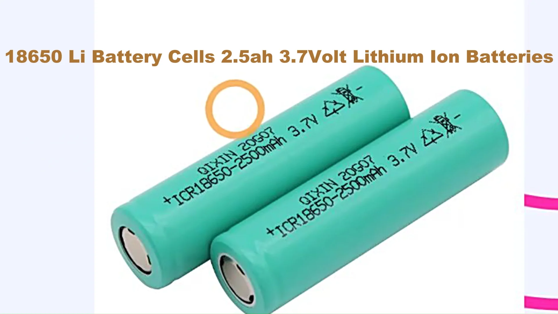 Rechargeable 3.7v Lithium 18650 2500mah Battery For Power Tools - Buy ...