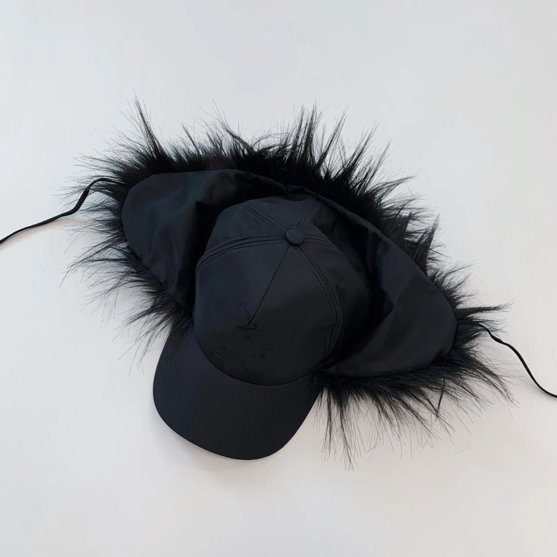 Y2k Fashion Women Winter Fur Fluffy Fuzzy Ear Flap Fur Hat