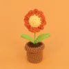 Orange-daisy-super mini small wool basin