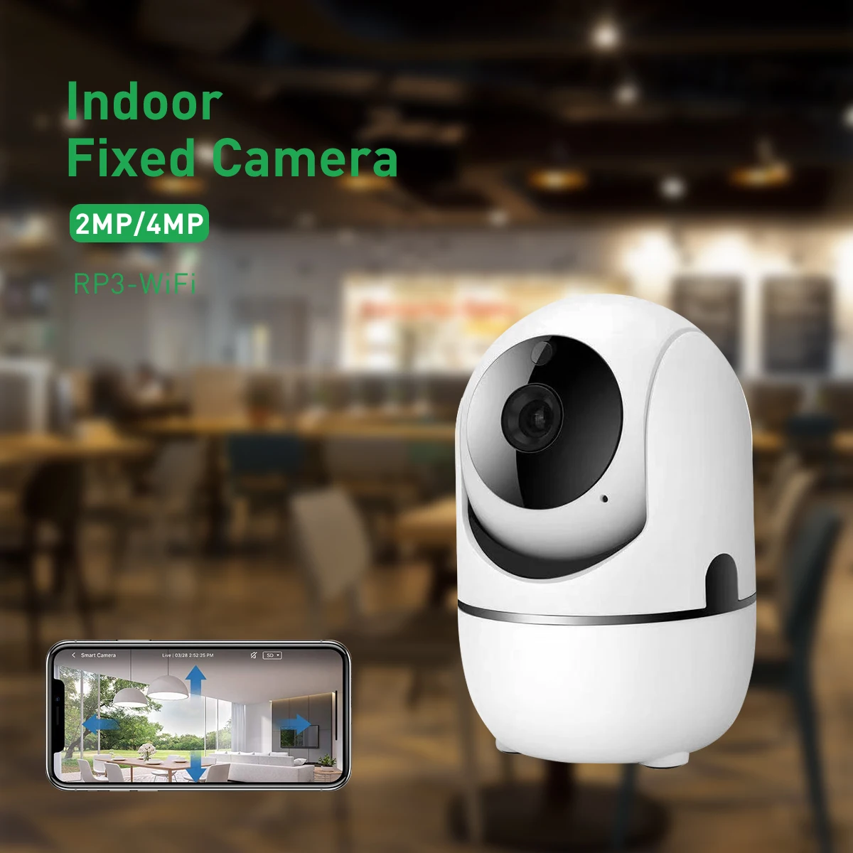 4mp indoor ptz wifi security camera hd cctv with night vision alarm storage motion detection tf card cloud-61