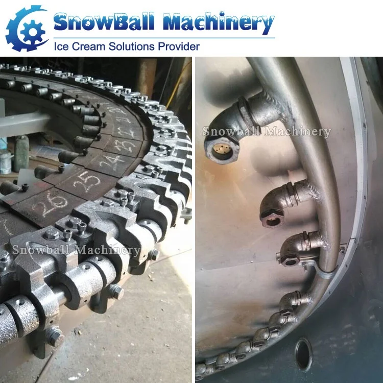 Rotary Rolling Sugar Cone Baking Ice Cream Poke Cornet Rolled Cones Making Machine