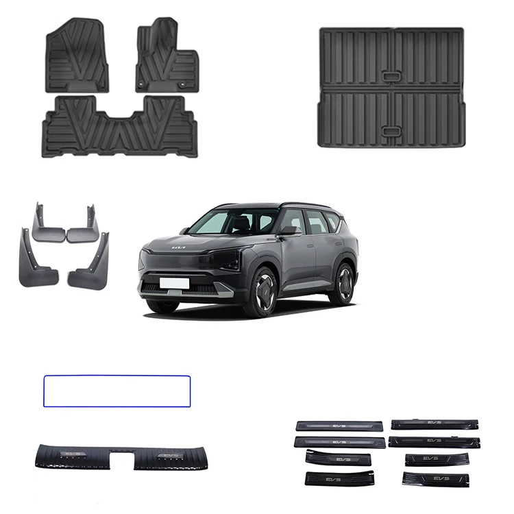 Biltilbehør for Kia EV5 Interiør Eksteriør Kit Gulvmatte Dørtrinsevakt Fenders EV-biltilbehør Reservedel
