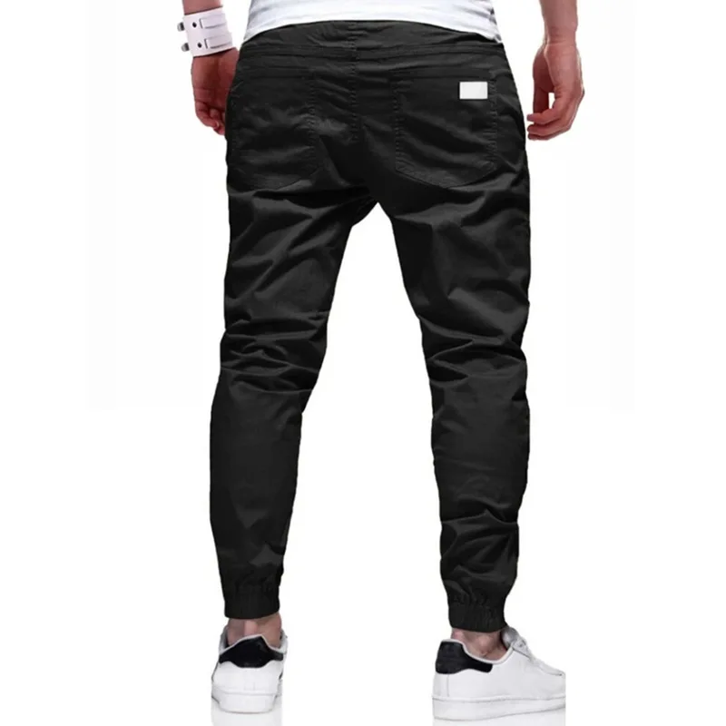 Men’s Cotton Jogger Pants – Streetwear Style with Drawstring Waist