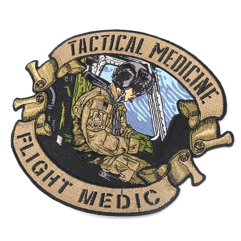 Embroidered Textile Badges Factory Personalized DesignTactical Flight Custom Embroidered Patch