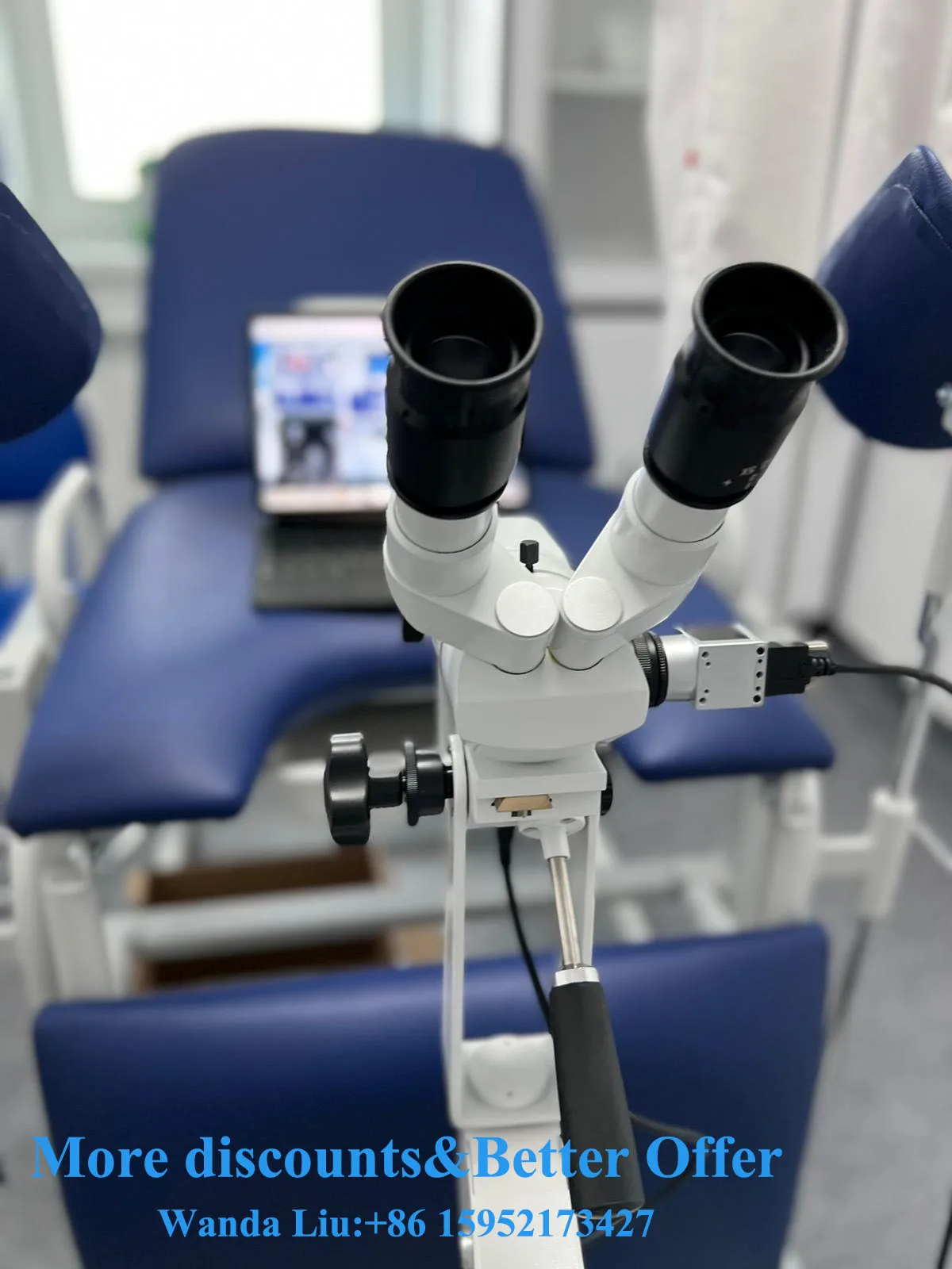 Kernel Best Optical Colposcope Illuminated Gynecological Examination Vulva Vagina Cervix 6.37 HD Camera 5-Step Magnification