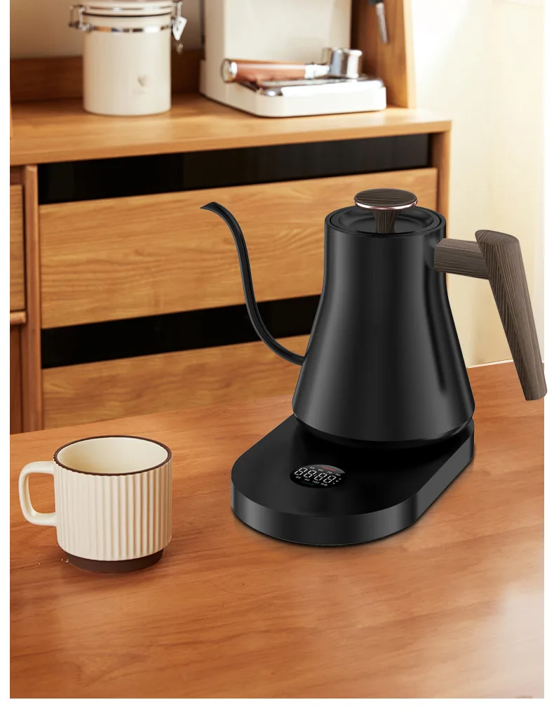 RSC Wholesale Smart Wi-Fi Temperature-Controlled Coffee Kettle Touchscreen 304 Stainless Steel Electric Kettle K025 H6852217658b64f62bb3040f67501870eo