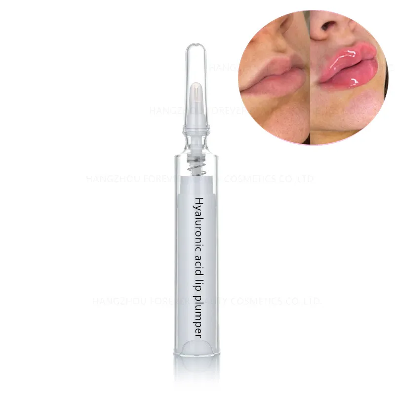 Hyaluronic Acid Syringe Shape Container Intense White Injection Lip Plumper Private Label