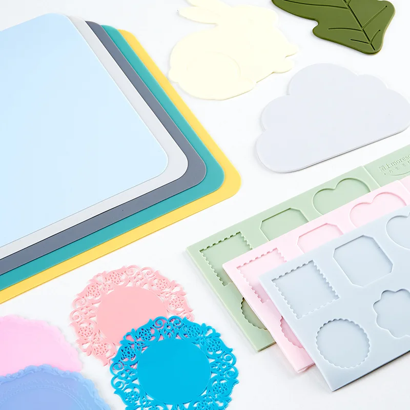 Cloud Wax Sealing Mat Non-Stick Surface Stamp Silicone Pad Tool Pre Made