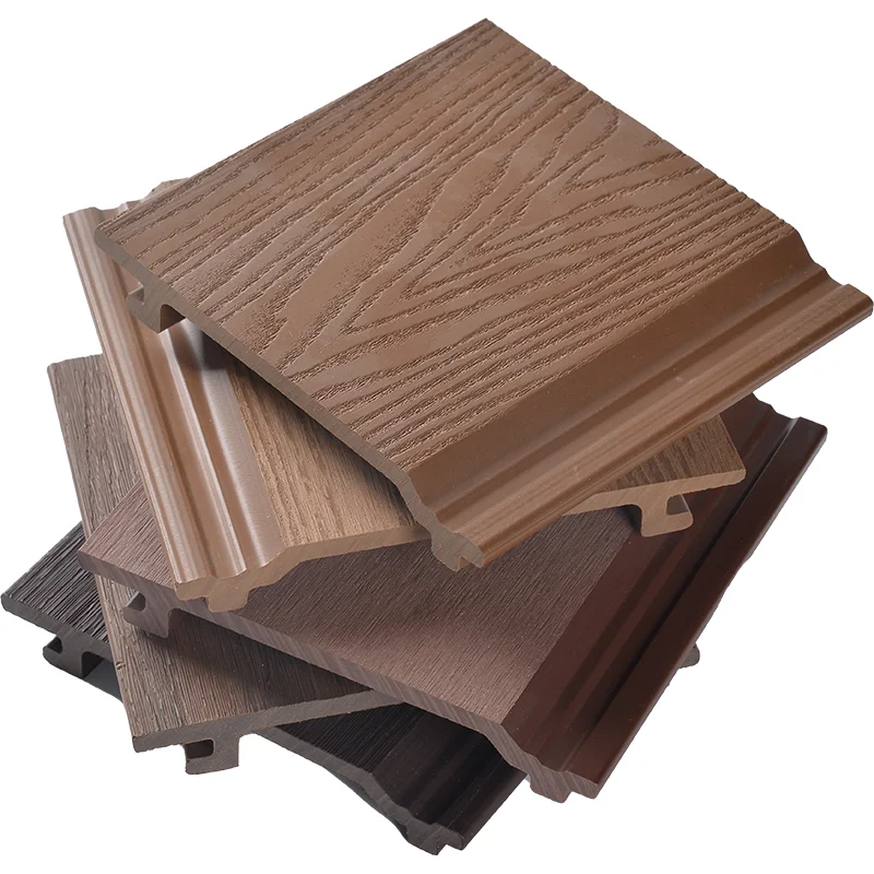 Outdoor Wpc Composite Exterior Wall Cladding for Corridor Exterior Outdoor Panel Decorative
