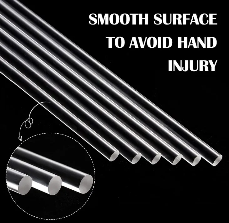 Прозрачные палочки для торта из оргстекла Длинные акриловые перемешивания тортов печенья капкейков конфет