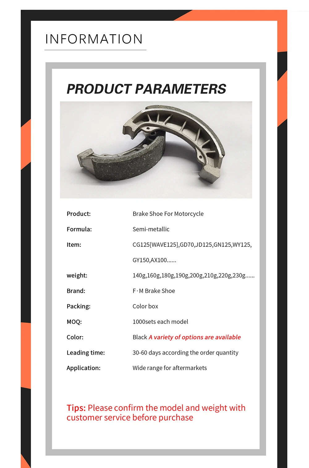 Fm Cg125 180g Long Working Wave 125 Hard Leather Color Box Best Price