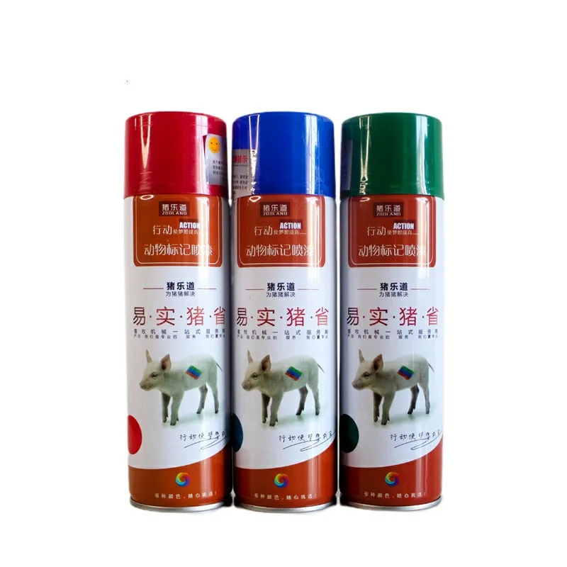 Veterinary Multi Color Animal Marking Aerosol Colorful Marker Spray